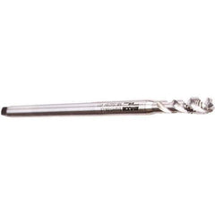 Emuge - M3x0.50 Metric Coarse 3 Flute Bright Finish Cobalt Spiral Flute Extension Tap - Modified Bottoming Chamfer, 100mm OAL, 6H Class of Fit, Series Enorm - Apex Tool & Supply