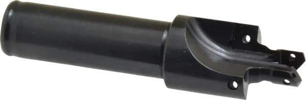Allied Machine and Engineering - IS0 11926-1, SAE J1926-1/MS-16142 Standard, 7/16-20" Thread, 4 Tube Dash Number, 12° Porting Angle, 0.386" Pilot Diam, 5/8" Shank Diam, Indexable Spade Blade Insert Porting Tool - 2 Porting Inserts, 3.402" Overall Length - Apex Tool & Supply