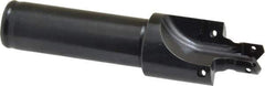 Allied Machine and Engineering - IS0 11926-1, SAE J1926-1/MS-16142 Standard, 7/16-20" Thread, 4 Tube Dash Number, 12° Porting Angle, 0.386" Pilot Diam, 5/8" Shank Diam, Indexable Spade Blade Insert Porting Tool - 2 Porting Inserts, 3.402" Overall Length - Apex Tool & Supply