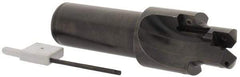 Allied Machine and Engineering - IS0 11926-1, SAE J1926-1/MS-16142 Standard, 7/8-14" Thread, 10 Tube Dash Number, 15° Porting Angle, 0.807" Pilot Diam, 1" Shank Diam, Indexable Spade Blade Insert Porting Tool - 2 Porting Inserts, 4.421" Overall Length - Apex Tool & Supply
