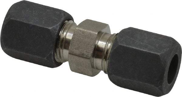 Made in USA - 3/8" OD, Grade 316Stainless Steel Union - -75 to 750°F, 5/8" Hex, Comp x Comp Ends - Apex Tool & Supply