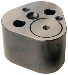 Dayton Lamina - 1/2" Shank Diam, 2" Base Length x 1.97" Base Width x 1-1/4" Base Height, 3/8-16 Thread, Alloy Steel Mold Punch Retainer - 1/4" Dowel Diam, 3/4" Length Between Dowel & Screw, 1-1/2" Thread Length, Ball Lock, Light Duty (LRT) Series - Apex Tool & Supply