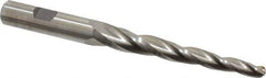 Made in USA - 2° Taper Angle per Side, 1/4" Small End Diam, 3-1/4" LOC, High Speed Steel 3 Flute Tapered Ball End Mill - 5-1/2" OAL, 1/2" Shank Diam - Apex Tool & Supply