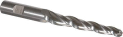 Made in USA - 2° Taper Angle per Side, 3/8" Small End Diam, 3-1/4" LOC, High Speed Steel 3 Flute Tapered Ball End Mill - 5-1/2" OAL, 5/8" Shank Diam - Apex Tool & Supply