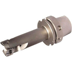 Iscar - 1-1/4" Cut Diam, 0.622" Max Depth of Cut, Indexable Square Shoulder End Mill - HM90 APCR 1605.. Inserts, HSK63A Taper Shank, 90° Lead Angle, Through Coolant, Series Helialu - Apex Tool & Supply