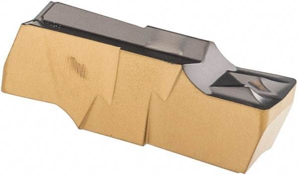 Iscar - 400040GIFI E Grade IC808, 4mm Cutting Width Carbide Grooving Insert - 2mm Max Depth of Cut, Neutral, 0.4mm Corner Radius, TiAlN Finish - Apex Tool & Supply