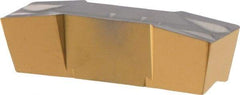 Iscar - 800E040GIF Grade IC808, 8mm Cutting Width Carbide Grooving Insert - 27mm Max Depth of Cut, Neutral, 0.4mm Corner Radius, TiAlN Finish - Apex Tool & Supply
