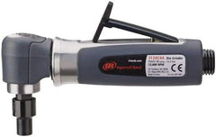 Ingersoll-Rand - 1/4" Collet, Angle Handle, Straight Air Die Grinder - 14,000 RPM, Rear Exhaust, 30 CFM, 0.33 hp, 620 kPa, 1/4 NPT - Apex Tool & Supply