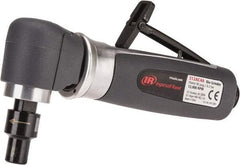 Ingersoll-Rand - 1/4" Collet, Angle Handle, Straight Air Die Grinder - 12,000 RPM, Rear Exhaust, 32 CFM, 0.4 hp, 620 kPa, 1/4 NPT - Apex Tool & Supply