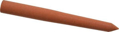Norton - 3" Long x 5/16" Diam x 5/16" Thick, Aluminum Oxide Sharpening Stone - Round, Fine Grade - Apex Tool & Supply