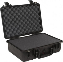 Pelican Products, Inc. - 14-1/16" Wide x 14-1/16" Deep x 6-15/16" High, Clamshell Hard Case - Black, Plastic - Apex Tool & Supply