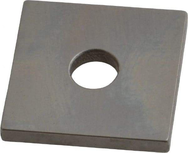 Mitutoyo - 0.115" Square Steel Gage Block - Accuracy Grade 0, Includes Certificate of Inspection - Apex Tool & Supply