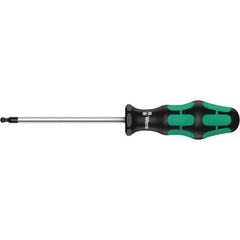 Wera - T15 Torx Driver - 3-1/8" Blade Length, 7-1/64" OAL, Ergonomic Handle, Chrome Plated Steel - Apex Tool & Supply