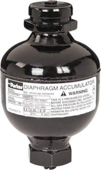 Parker - 10 Lb. Capacity, 3,620 psi Max Working Pressure, 4.69" High, Hydrin Diaphragm Accumulator - 2.95" Diam, 6 SAE Port Thread - Apex Tool & Supply