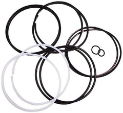Parker - Buna Nitrile Accumulator Seal Kit - Includes V O-Ring Piston Seal, V O-Ring Backups, PTFE Glide Rings, O-Ring, O-Ring Backup, Gas Valve O-Ring, Use with 3 Inch Bore Piston Accumulator - Apex Tool & Supply