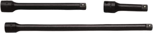 SK - 3/8" Drive Socket Impact Extension Set - 3 Pieces, Includes 3, 6, 10" Lengths - Apex Tool & Supply