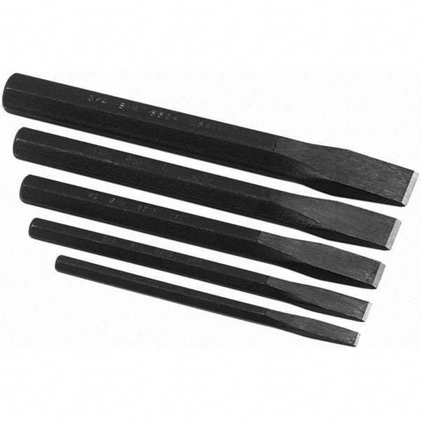 SK - Chisel Sets - 5PC 1/4-3/4" FLAT CHISEL SET - Apex Tool & Supply