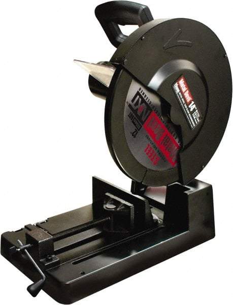 M.K. MORSE - 14" Blade Diam, 1" Arbor Hole, Miter Chop & Cutoff Saw - 1,300 RPM, 120 Volts - Apex Tool & Supply