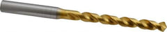 OSG - Letter E (1/4) 120° Vanadium High Speed Steel Jobber Drill - TiN Finish, Right Hand Cut, Spiral Flute, Straight Shank, 107mm OAL, Standard Point - Apex Tool & Supply