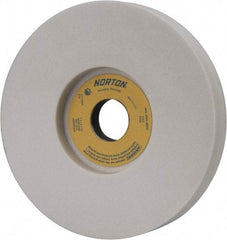Norton - 7" Diam x 1-1/4" Hole x 1" Thick, J Hardness, 60 Grit Surface Grinding Wheel - Aluminum Oxide, Type 5, Medium Grade, 3,600 Max RPM, Vitrified Bond, One-Side Recess - Apex Tool & Supply