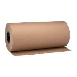Made in USA - 900' Long x 18" Wide Roll of Recycled Kraft Paper - 8-1/2" OD, 40 Lb Paper Weight, 20 Lb per Roll - Apex Tool & Supply