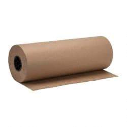 Made in USA - 900' Long x 24" Wide Roll of Recycled Kraft Paper - 8-1/2" OD, 40 Lb Paper Weight, 26 Lb per Roll - Apex Tool & Supply