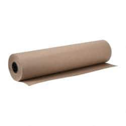 Made in USA - 900' Long x 36" Wide Roll of Recycled Kraft Paper - 8-1/2" OD, 40 Lb Paper Weight, 40 Lb per Roll - Apex Tool & Supply