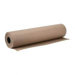 Made in USA - 900' Long x 36" Wide Roll of Recycled Kraft Paper - 8-1/2" OD, 40 Lb Paper Weight, 40 Lb per Roll - Apex Tool & Supply