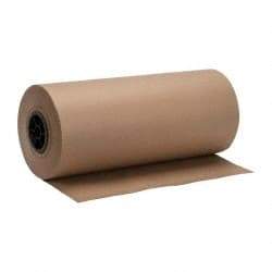 Made in USA - 720' Long x 18" Wide Roll of Recycled Kraft Paper - 8-1/2" OD, 50 Lb Paper Weight, 20 Lb per Roll - Apex Tool & Supply