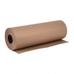 Made in USA - 720' Long x 24" Wide Roll of Recycled Kraft Paper - 8-1/2" OD, 50 Lb Paper Weight, 26 Lb per Roll - Apex Tool & Supply