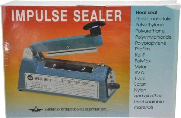 Value Collection - 4" Max Seal, 4 mil Thick, Table Top Thermal Impulse Sealer - 160 Watts - Apex Tool & Supply