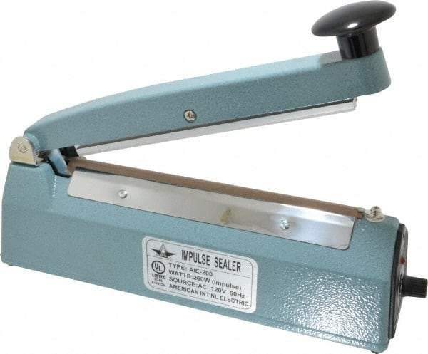 Value Collection - 8" Max Seal, 4 mil Thick, Table Top Thermal Impulse Sealer - 260 Watts - Apex Tool & Supply