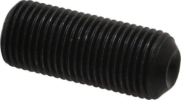 Value Collection - 1/2-20 UNF, 1-1/4" OAL, Cup Point Set Screw - Grade ASTM F912 Alloy Steel, 1/4" Key - Apex Tool & Supply