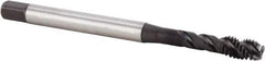 Kennametal - M6x1.00 Metric 3 Flute 6HX Modified Bottoming Spiral Flute Tap - Powdered Metal, TiN/CrC/C Finish, 80mm OAL, Right Hand Flute, Right Hand Thread, Series T631 - Apex Tool & Supply
