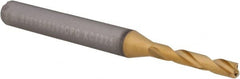 Kennametal - 3.2mm 140° Spiral Flute Solid Carbide Screw Machine Drill Bit - Apex Tool & Supply