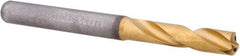 Kennametal - 5.6mm 140° Spiral Flute Solid Carbide Screw Machine Drill Bit - Multilayer TiAlN Finish, Right Hand Cut, 28mm Flute Length, 66mm OAL, Standard Point, Straight Shank, Through Coolant - Apex Tool & Supply