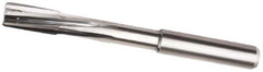 Kennametal - 7mm Carbide-Tipped 4 Flute Chucking Reamer - Helical Flute, 8mm Straight Shank, 16mm Flute Length, 91mm OAL - Apex Tool & Supply