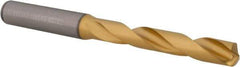 Kennametal - 8.5mm 140° Solid Carbide Jobber Drill - Multilayer TiAlN Finish, Right Hand Cut, Spiral Flute, Straight Shank, 103mm OAL, Standard Point - Apex Tool & Supply