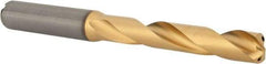 Kennametal - 10.5mm 140° Solid Carbide Jobber Drill - Multilayer TiAlN Finish, Right Hand Cut, Spiral Flute, Straight Shank, 118mm OAL, Standard Point - Apex Tool & Supply