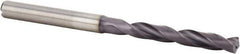 Kennametal - 5.3mm 140° Solid Carbide Jobber Drill - Multilayer TiAlN Finish, Right Hand Cut, Spiral Flute, Straight Shank, 82mm OAL, Standard Point - Apex Tool & Supply