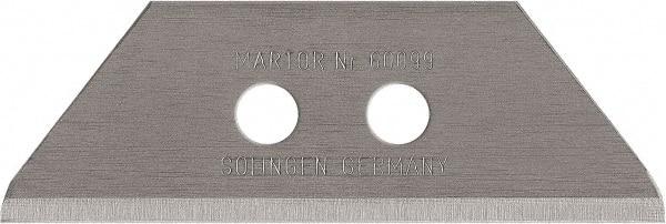 Martor USA - Carbon Steel Utility Knife Blade - 2-3/16" Blade Length, 0.025" Blade Thickness - Apex Tool & Supply