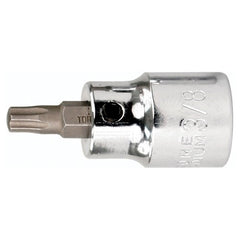 Torx Bit Socket 3/8″ Square Drive with 1/4″ Replaceable Hex Bit T27 × 42 mm Overall Length - Apex Tool & Supply