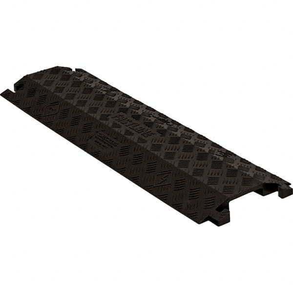 Checkers - On Floor Cable Covers Cover Material: Polyurethane Number of Channels: 1 - Apex Tool & Supply