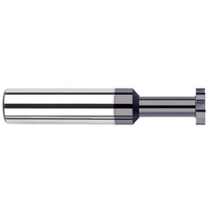 Harvey Tool - 1/8" Cut Diam, 0.5mm Cut Width, 1/8" Shank, Straight-Tooth Woodruff Keyseat Cutter - Apex Tool & Supply