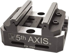 5th Axis - 5" Jaw Width, Manual Self Centering Vise - 6" OAL x 5" OAW x 3" OAH - Apex Tool & Supply
