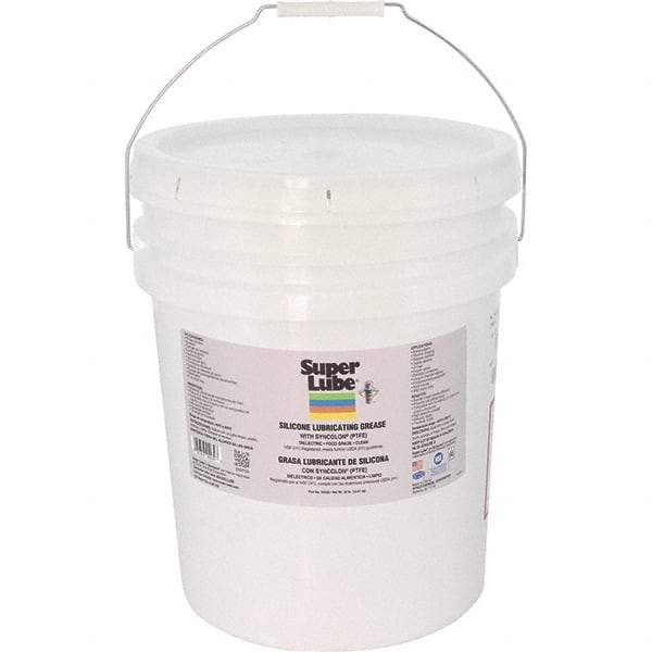 Synco Chemical - 30 Lb Pail Silicone General Purpose Grease - Translucent White/Gray, Food Grade, 500°F Max Temp, NLGIG 2, - Apex Tool & Supply