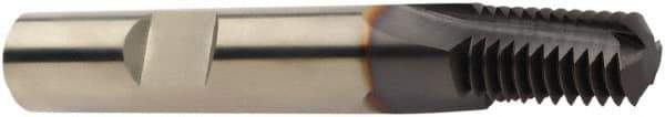 Sandvik Coromant - 1/4-18 NPTF, 0.3898" Cutting Diam, 3 Flute, Solid Carbide Helical Flute Thread Mill - Internal Thread, 15.92mm LOC, 2.5984" OAL, 10mm Shank Diam - Apex Tool & Supply