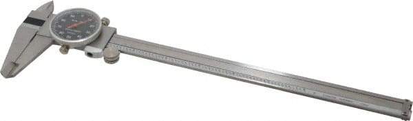 Value Collection - 0" to 8" Range, 0.001" Graduation, 0.1" per Revolution, Dial Caliper - Black Face - Apex Tool & Supply