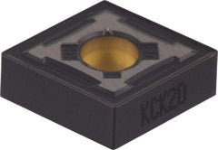 Kennametal - CNMG433 RP Grade KCK20 Carbide Turning Insert - TiCN/Al2O3 Finish, 80° Diamond, 1/2" Inscr Circle, 3/16" Thick, 3/64" Corner Radius - Apex Tool & Supply