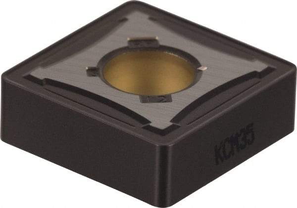 Kennametal - SNMG543 RP Grade KCP25 Carbide Turning Insert - TiCN/Al2O3 Finish, 90° Square, 5/8" Inscr Circle, 1/4" Thick, 3/64" Corner Radius - Apex Tool & Supply